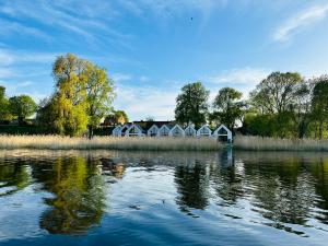 a house on the shore of a body of water at Ostoja Drawno in Drawno