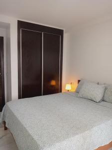 a bedroom with a large bed and a large closet at Laplaya Apppart Hotel in Tangier
