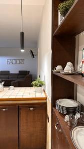 Kuchyň nebo kuchyňský kout v ubytování loft style taverna