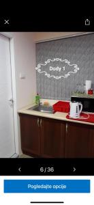 A cozinha ou cozinha compacta de Dody apartmani