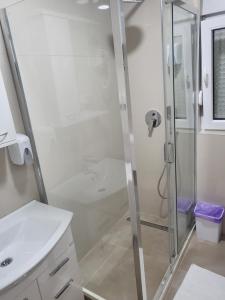 Vonios kambarys apgyvendinimo įstaigoje Mango Apartments