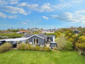 an aerial view of a house with a yard at Holiday home Struer XI in Struer