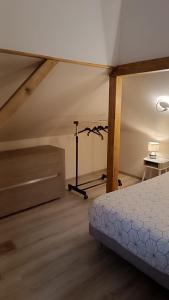 เตียงในห้องที่ Appartement Les Ondines 4 pers.