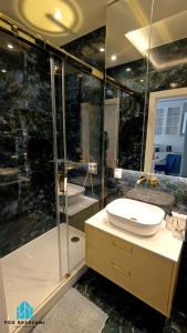 Kúpeľňa v ubytovaní Pod Brzozami Apartamenty Let's Sea Gąski