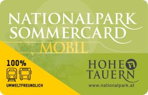 a poster for a national parkurrencyurrency module with a bus at Ferienwohnung Resi im Zentrum in Fusch an der Glocknerstraße