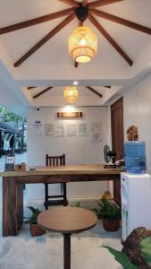 Dapur atau dapur kecil di Casitas de Boracay