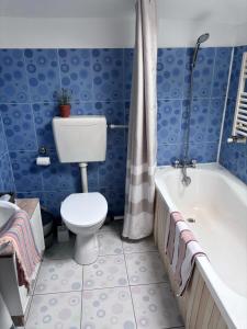 Koupelna v ubytování Casa Trandafirilor