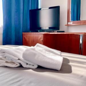 TV a/nebo společenská místnost v ubytování Hotel Nostalgia