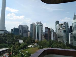 Nespecifikovaný výhled na destinaci Kuala Lumpur nebo výhled na město při pohledu z aparthotelu