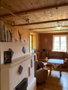 Χώρος καθιστικού στο Farmhouse with a stunning view over the dolomites +9 φωτογραφίες