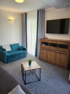 Μια τηλεόραση ή/και κέντρο ψυχαγωγίας στο Apartament Słoneczny