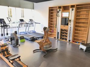 Fitness centrum a/nebo fitness zařízení v ubytování Hotel Gounod Fully Renovated