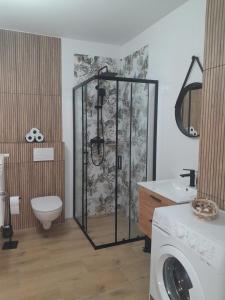 Kúpeľňa v ubytovaní Pokoje Bory Tucholskie