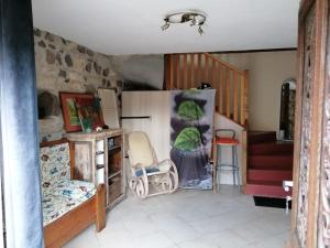 Ruang duduk di Grand studio avec vu sur château