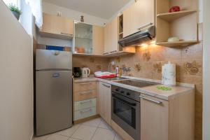 Kuchyňa alebo kuchynka v ubytovaní Apartments Lovorik