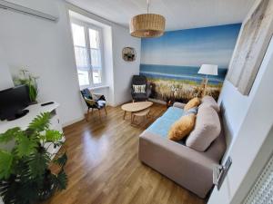 Posezení v ubytování 717- Villa Locqueran a 200m du port