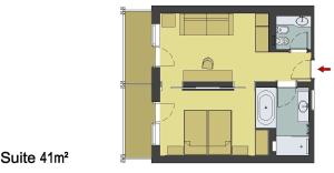 The floor plan of Seiser Alm Urthaler