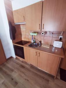 Kuchyň nebo kuchyňský kout v ubytování Charmant appartement balcon et parking