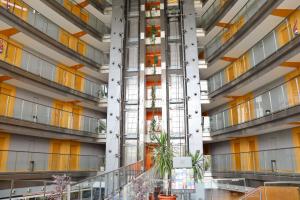 a view of therium of a building at Eurohotel Barcelona Granvia Fira in Hospitalet de Llobregat