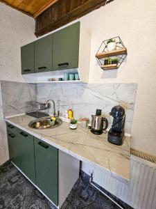 Kuchyň nebo kuchyňský kout v ubytování Guest Rooms- KLEPALSKI House