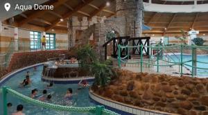 a group of people in a pool at a water park at St Martins Old Schoolhouse Ballyroe Tralee in Tralee