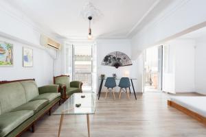 A seating area at Beautiful Neo-Classic apartment in Exarchia (1Bed)