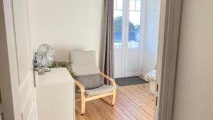 Fotografie z fotogalerie ubytování Villa la Korrigane vue mer cuisine privée v destinaci Étables
