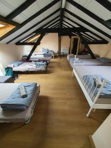 a room with a bunch of bunk beds in it at Kapana Stay at Center Plovdiv in Plovdiv