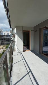 Balkón alebo terasa v ubytovaní APARTAMENT PRZYSTAŃ