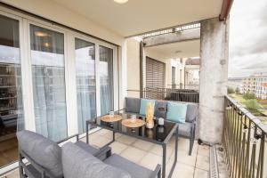 Balkón nebo terasa v ubytování Special EiNSTEiN II Apartment Basel, Messe Kleinbasel 10-STAR