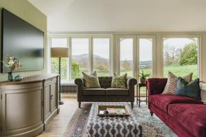 Гостиная зона в Mellguards, 4-Bed Country Cottage, in Howtown