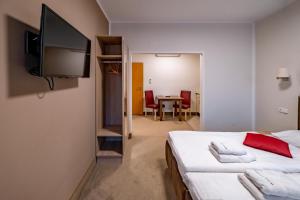 Telewizja i/lub zestaw kina domowego w obiekcie Relax Hotel Stork