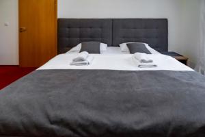 Łóżko lub łóżka w pokoju w obiekcie Relax Hotel Stork