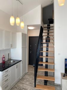 Kuhinja oz. manjša kuhinja v nastanitvi Apartman Leona F3