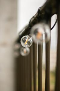 a close up of a water drop on a metal radiator at Special EiNSTEiN I Apartment Basel, Messe Kleinbasel 10-STAR in Basel