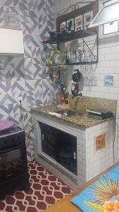 FLAT C\Sala/Cozinha/Banheiro tesisinde mutfak veya mini mutfak