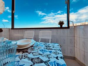 Balkón nebo terasa v ubytování Un Mar Azul que Brilla