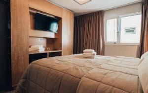 Hotel EcoSki by bund客房内的一张或多张床位