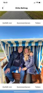 Hosté ubytování Fewo Schröder - Ahoi - Strandkorb am Meer - inklusive Bettwäsche und Handtücher