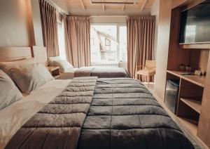 Hotel EcoSki by bund客房内的一张或多张床位