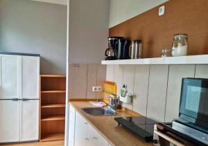 Кухня или кухненски бокс в Studio-Appartement für zwei Personen