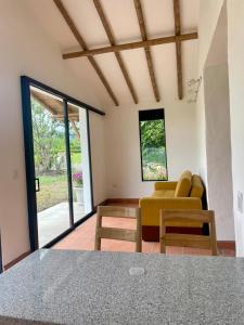 Posezení v ubytování Ecohotel Alma