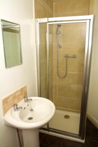 A bathroom at The Five Bells 