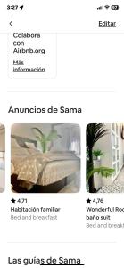 eine Collage mit Bildern eines Schlafzimmers mit einem Bett in der Unterkunft Wonderful room en suite in San Sebastián