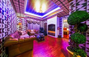 Posezení v ubytování Wen Sha Bao Motel-Xinying