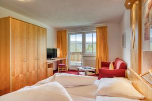 Sjónvarps- og/eða afþreyingartæki á Hotel Alpen-Royal