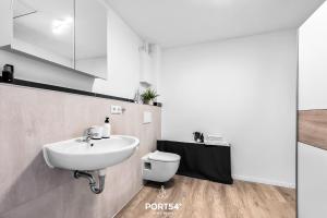 Koupelna v ubytování Ferienwohnung Winningmay 1 Füsing