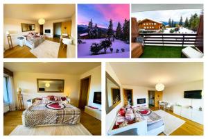 Voodi või voodid majutusasutuse Studio cosy au calme avec terrasse vue sur Alpes toas