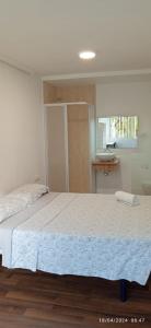 a bedroom with a large bed in a room at Habitaciones y Suite. UPV, UV y Playa in Valencia