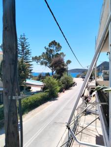 a view of a street from a boat at Helens Apartment in Tolo